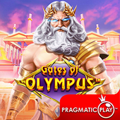 Gates of Olympus hot slot icon with Zeus and golden gates